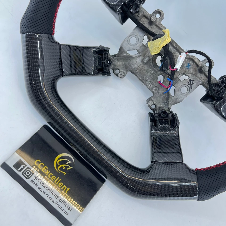 Volante de fibra de carbono personalizado para Land Rover Range Rover L322 2003-2012 Foto 4 de 4