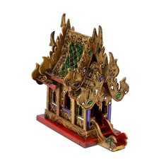 geweihtes Geisterhaus Schrein der Erdgeister SanPhra Phum Thailand gold groß