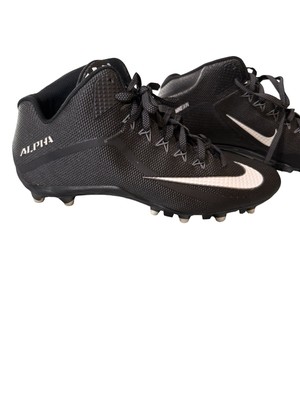 NIKE ALPHA PRO 2 MID TD MEN'S FOOTBALL CLEATS 719932-010 - Size 13.5