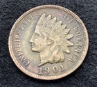 1901 Indian Head Penny Very Nice Legible Liberty Nice Details Free Shipping
