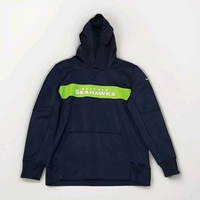 Seattle Seahawks Hoodie YOUTH Large Nike Onfield Apparel Pullover Blue