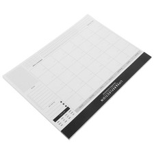  Bloc-notes agenda mensuel, calendrier A4 non daté, carnet de planification