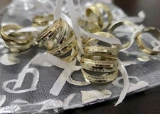 10 Hochzeit Liebe Tischdeko Streudeko "Eheringe"