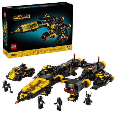 LEGO Icons Blacktron Renegade 10355 1151pc Spaceship Building Set Adults 18+