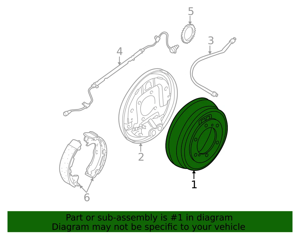 Tambor de freno original Nissan 43206-VM30B Foto 3 de 3