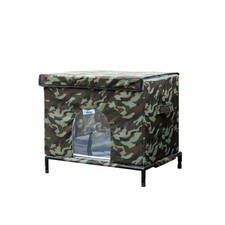 Cat Outdoor Enclosure Waterproof Insulated Pet House with Side Handles Elevated