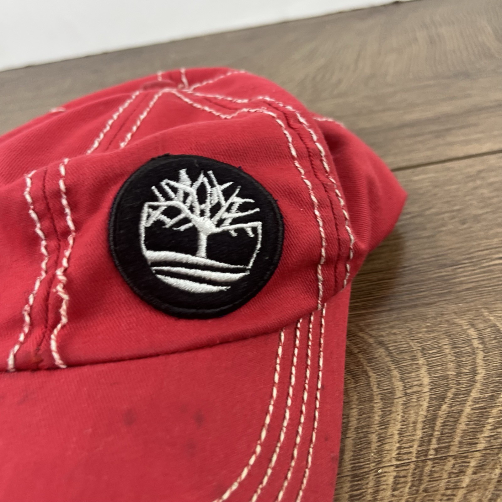 Tree Baseball Hat Red Cap Adjustable Hat Red Adul… - image 7