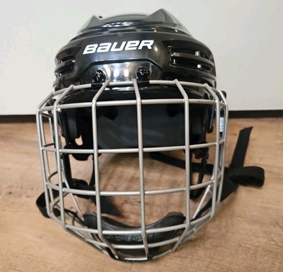 BAUER Ice Hockey Helmet IMS 5.0 Large Black w/ Cage Profile I - LIiKE NEW!