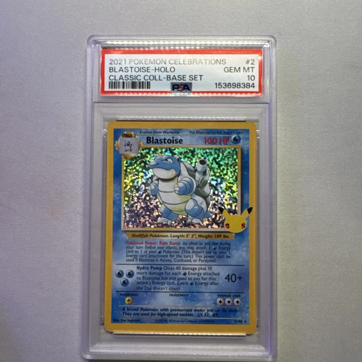Blastoise Pokémon TCG Professional Sports Authenticator (PSA