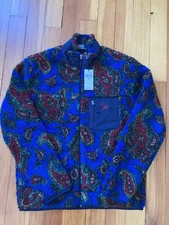 NWT POLO Ralph Lauren PAISLEY Zip-Up Fleece Jacket P-WING Medium Orig. $398