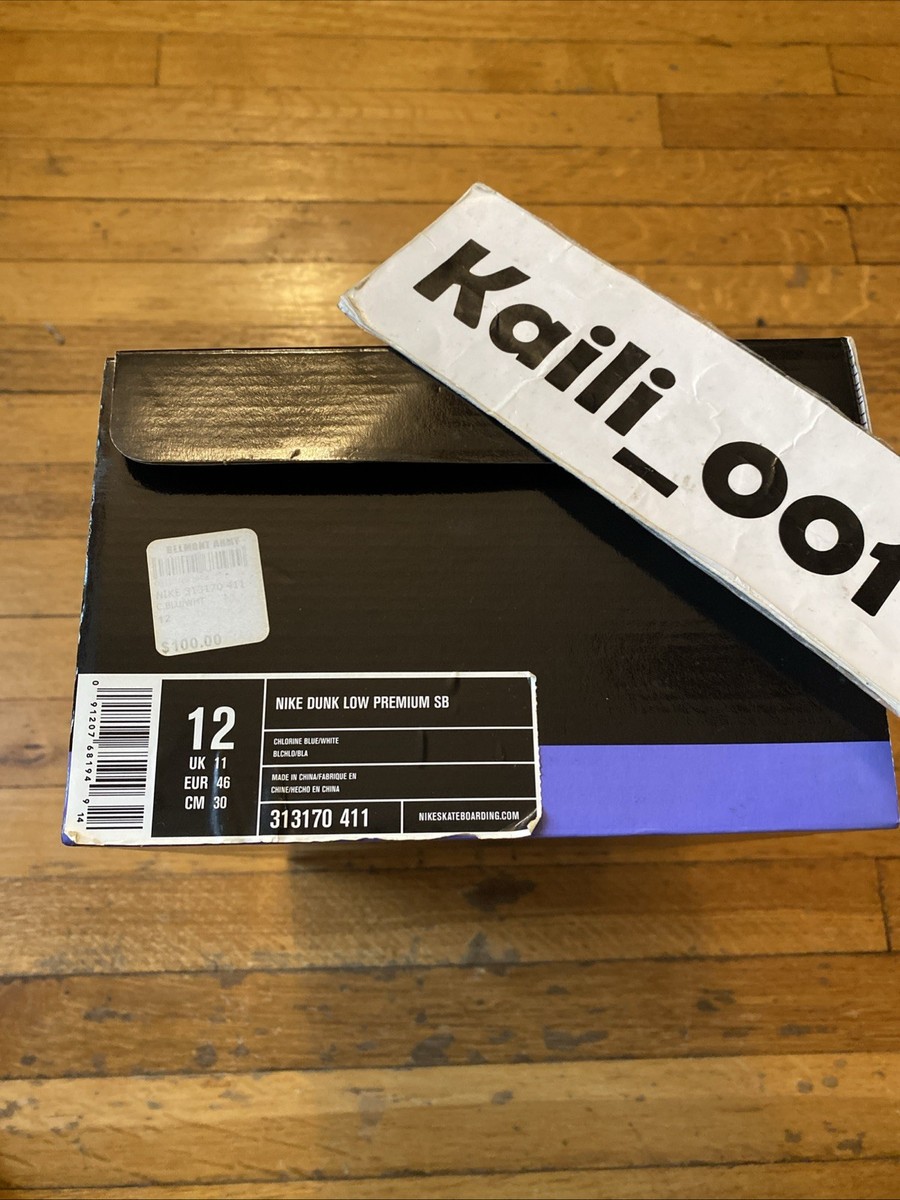 Nike Dunk Low Premium SB Size 12 Blue Taxi 313170-411 Tokyo BC | eBay