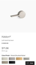 Kohler Kelston K-9385-BN Left-hand trip lever