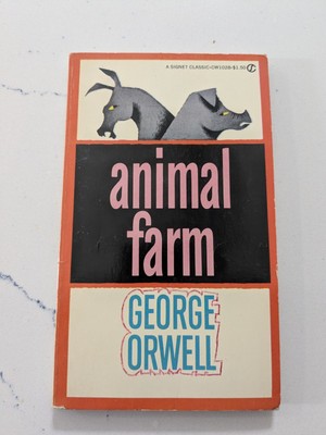 George Orwell Animal Farm Signet Classic Vintage Paperback 1946 Copy Ex Student
