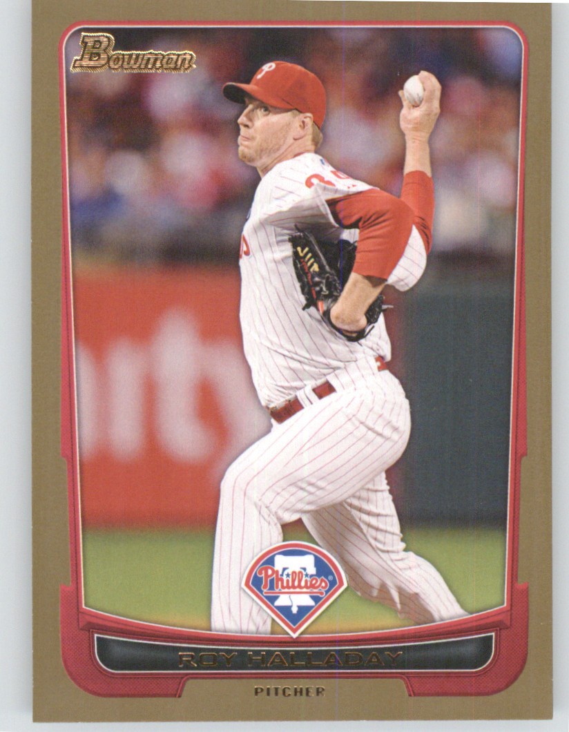2012 Bowman #75 Roy Halladay Gold