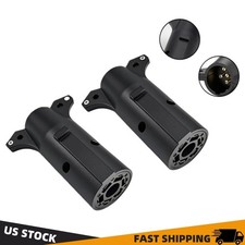 7 Way Round Rv Style Trailer Light Plug Connector Replacement Blade Pin Adapter 7 Way Round Rv Style Trailer Light Plug Connector Replacement Blade Pin Adapter