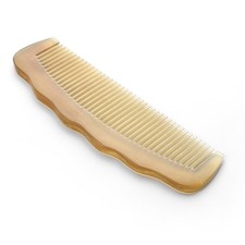 Natural Horn Comb Hair Comb Fine Toothed Comb Scalp Massage Brush Antistatic
