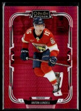 2025-26 O-Pee-Chee Platinum Red Prism Anton Lundell /199