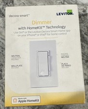 Leviton Decora Smart DN6HD Dimmer White Wi-Fi Smart Home App HomeKit Control
