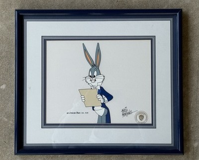 SIGNED Warner Bros. BUGS BUNNY Friz Freleng 1981 Movie Framed COA