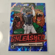 2021 Panini Donruss Unleashed Holo Blue 095/249 Marcell Ozuna #UNL11 19l7