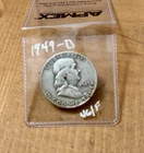 1949-D Franklin Silver Half Dollar APMEX VG/F SEMI-KEY DATE | FREE SHIPPING!!