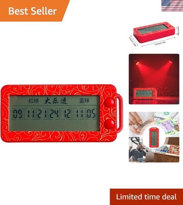 Portable Electronic Lottery Machine with LED Display for Fair Number Selection