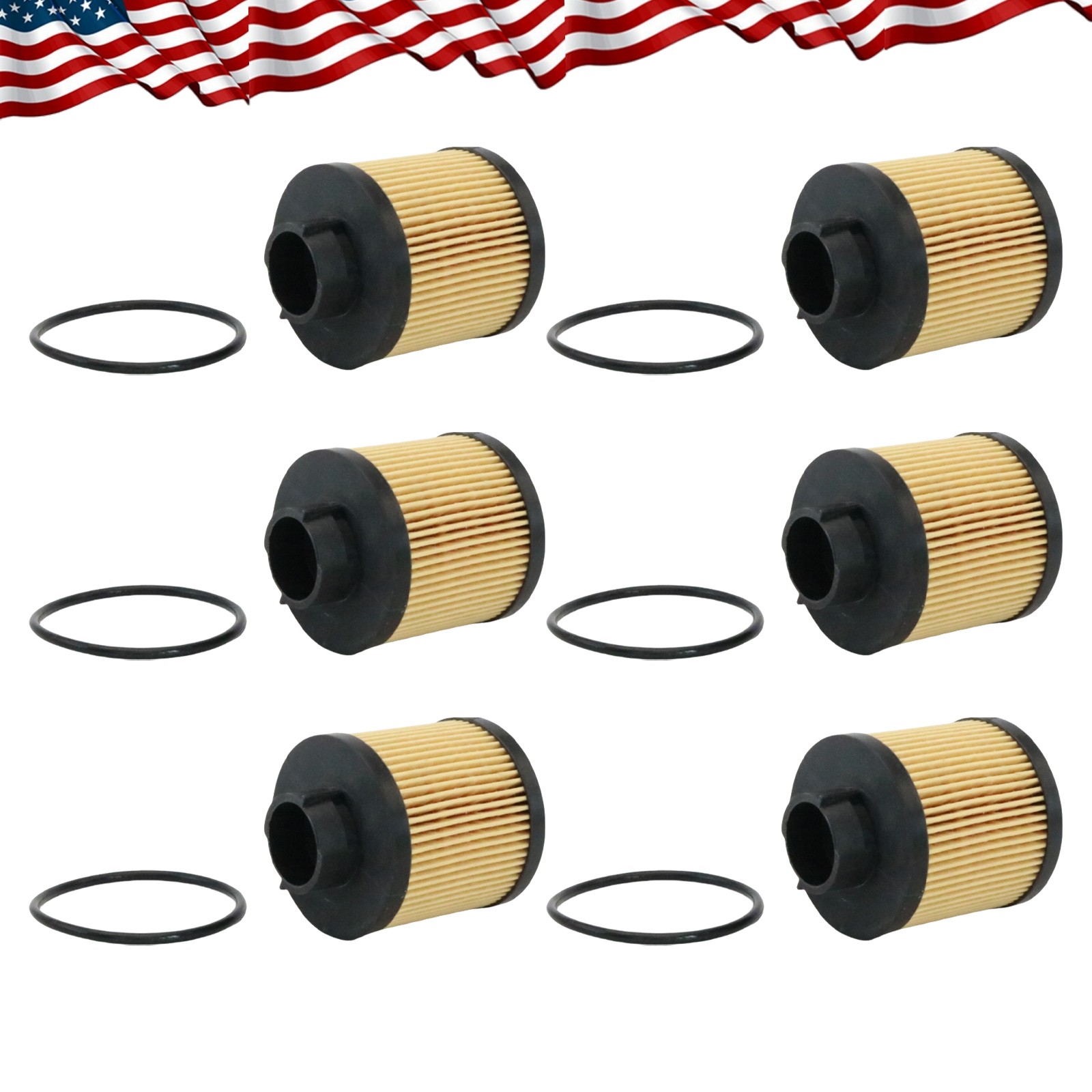 6Sets Oil Filter For Lamborghini Gallardo Spyder Coupe Superleggera SE Base Nera