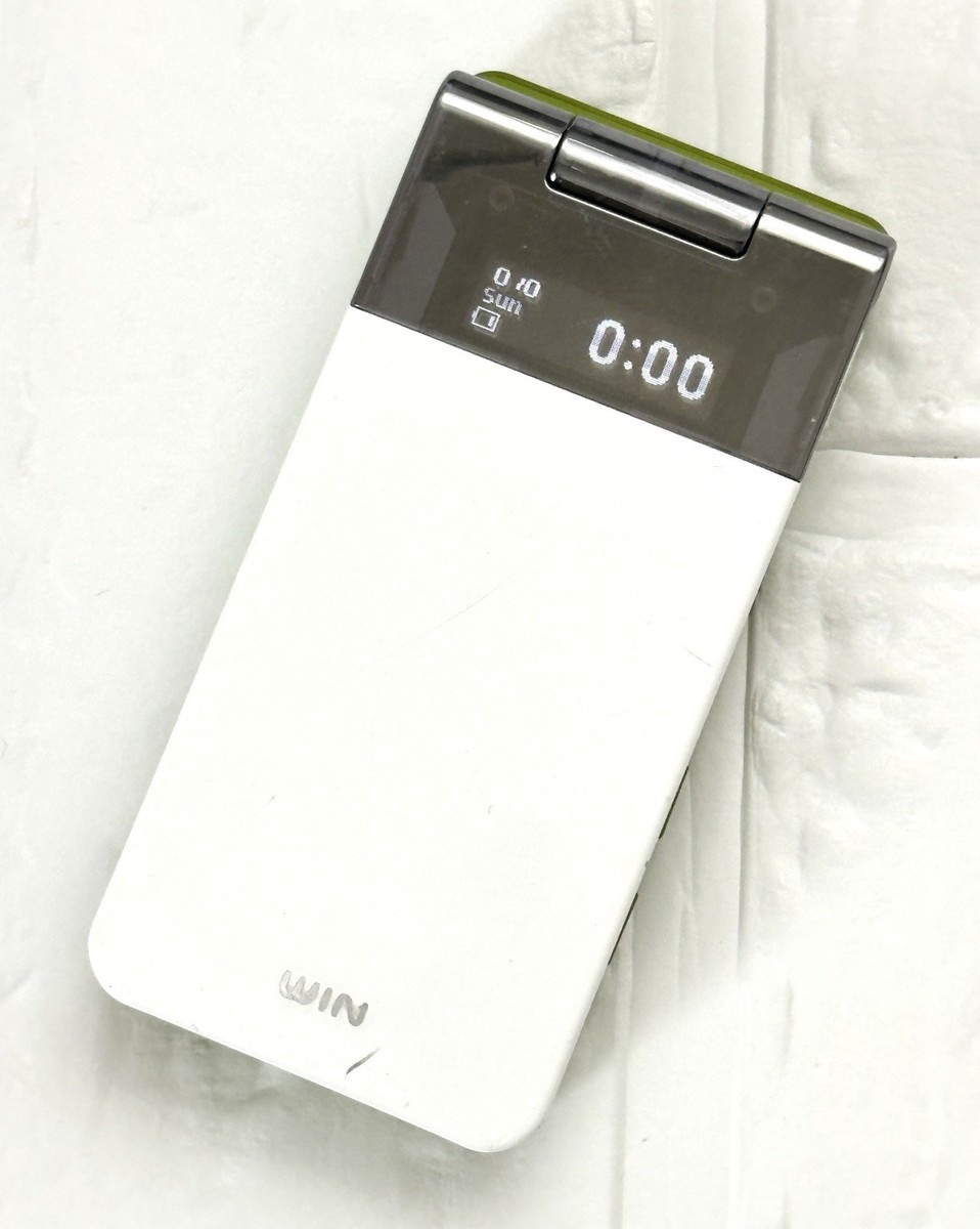 Japanese Flip Phone Sony Ericsson Au KDDI W62S Green Garakei