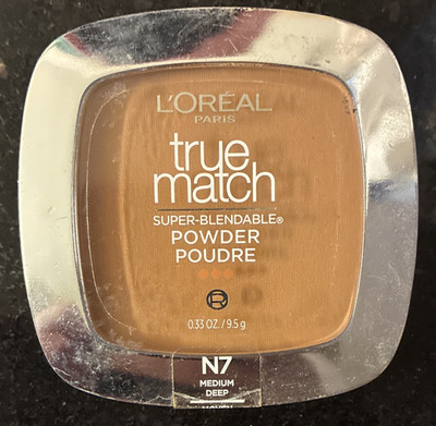 L'Oréal Paris True Match Pressed Face Powder N7 Medium Deep Medium 0.33 oz
