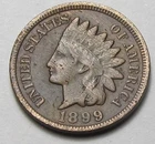1899 INDIAN HEAD CENT,MOST OF LIBERTY, VERY NICE COIN!!!!(A7)