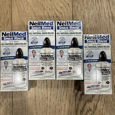 NIB 4 Boxes NeilMed Sinus Rinse 8 oz Bottles Plus Packets