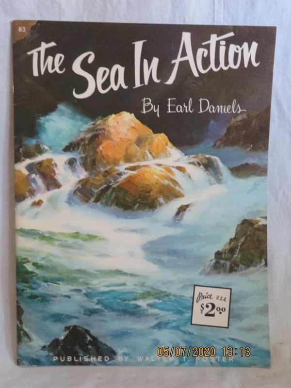 THE SEA IN ACTION by Earl Daniels #83 Walter Foster "How to Draw & Paint" Book
