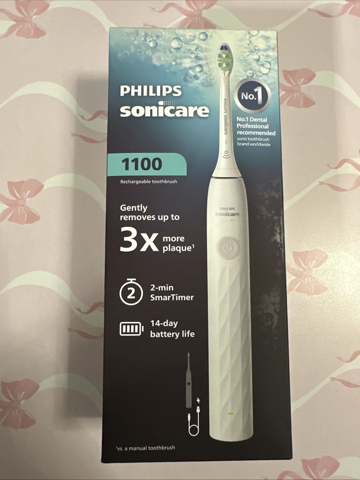 Philips Sonicare 1100 series 1100 HX3901/01 Rechargeable toothbrush GENUINE ❤️🪥