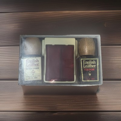 English Leather 4 Ounce After Shave 4 Ounce Cologne Genuine Leather Key  Wallet