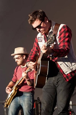 Taylor Burns Ricky Young of The Wild Feathers perform at New Orlea- Old Photo