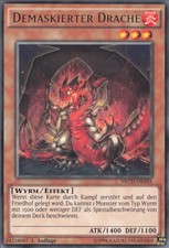 YuGiOh Demaskierter Drache NECH-DE035 Rare NM 1st