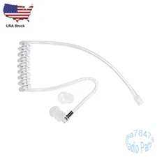 New Clear Acoustic Coil Tube For Two Way Radio Earpiece Headset