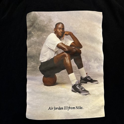 Air Jordan Tshirt Mens Size Large Black Logo Tee Shirt Michael Jordan Kicks Tee - Picture 4 of 12
