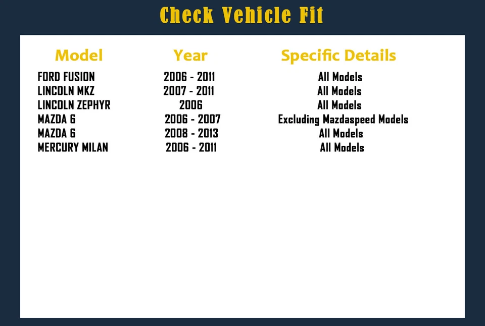 Front and Rear Brake Rotors Pads Kit fit for Mazda 6 2006-2013 Drilled Slotted - Image 2 of 4