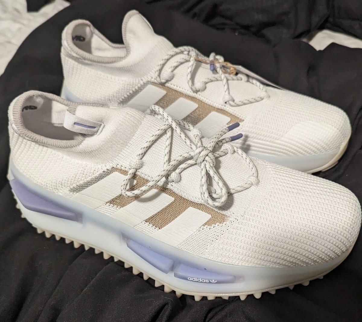 white and purple nmd