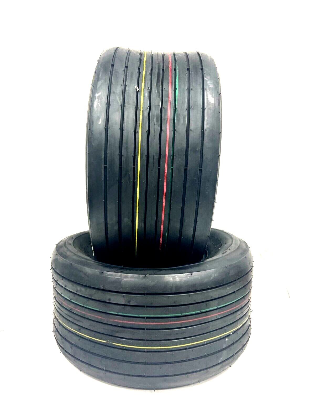 Two-18x9.50-8 Rib Lawn Tractor Mower Tires 18x950-8 Golf Cart