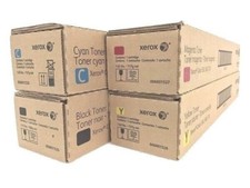 4PK GENUINE XEROX TONER CARTRIDGES DOCUCOLOR 550 560 570 SET CMYK NEW