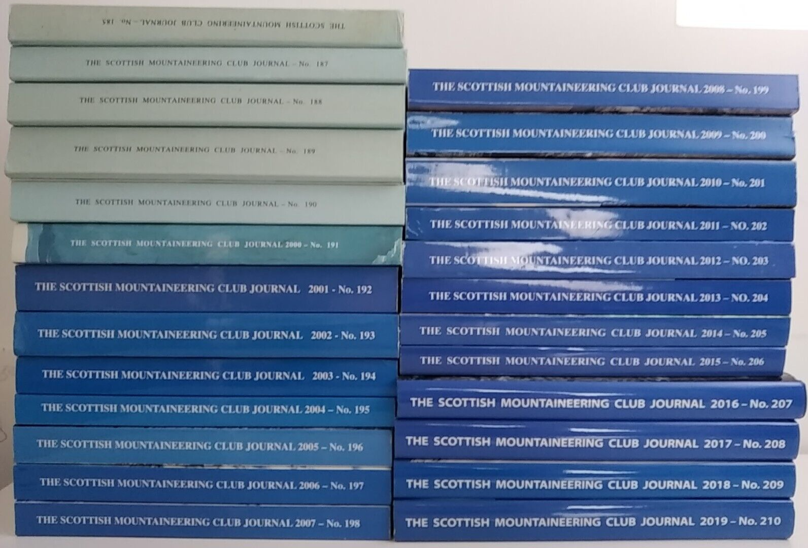 25 BOOKS Bundle - The Scottish Mountaineering Club Journal 1994-2019 (-1995)