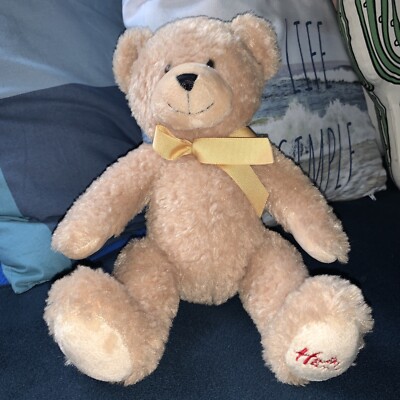 Neuer Hamley s Teddybär, weiches Plüschtier mit goldenem Band. (Strumpffüller)