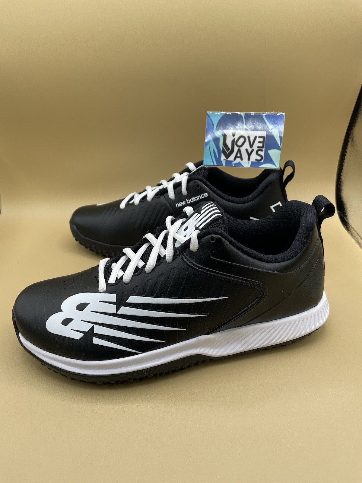 Sz 8.5 B New Balance FuelCell Fuse v3 Turf Shoe Women Black Trainer Sneaker New