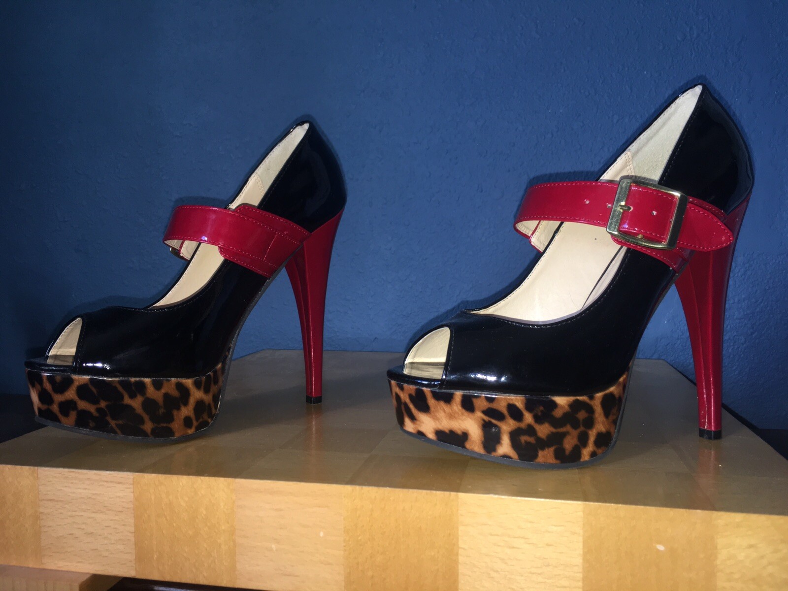 Steve Madden Platform Open Peep Toe Stiletto 8.5 8 1/2