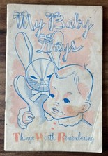Vintage American National Insurance Co. Keepsake My Baby Days Remembering Book