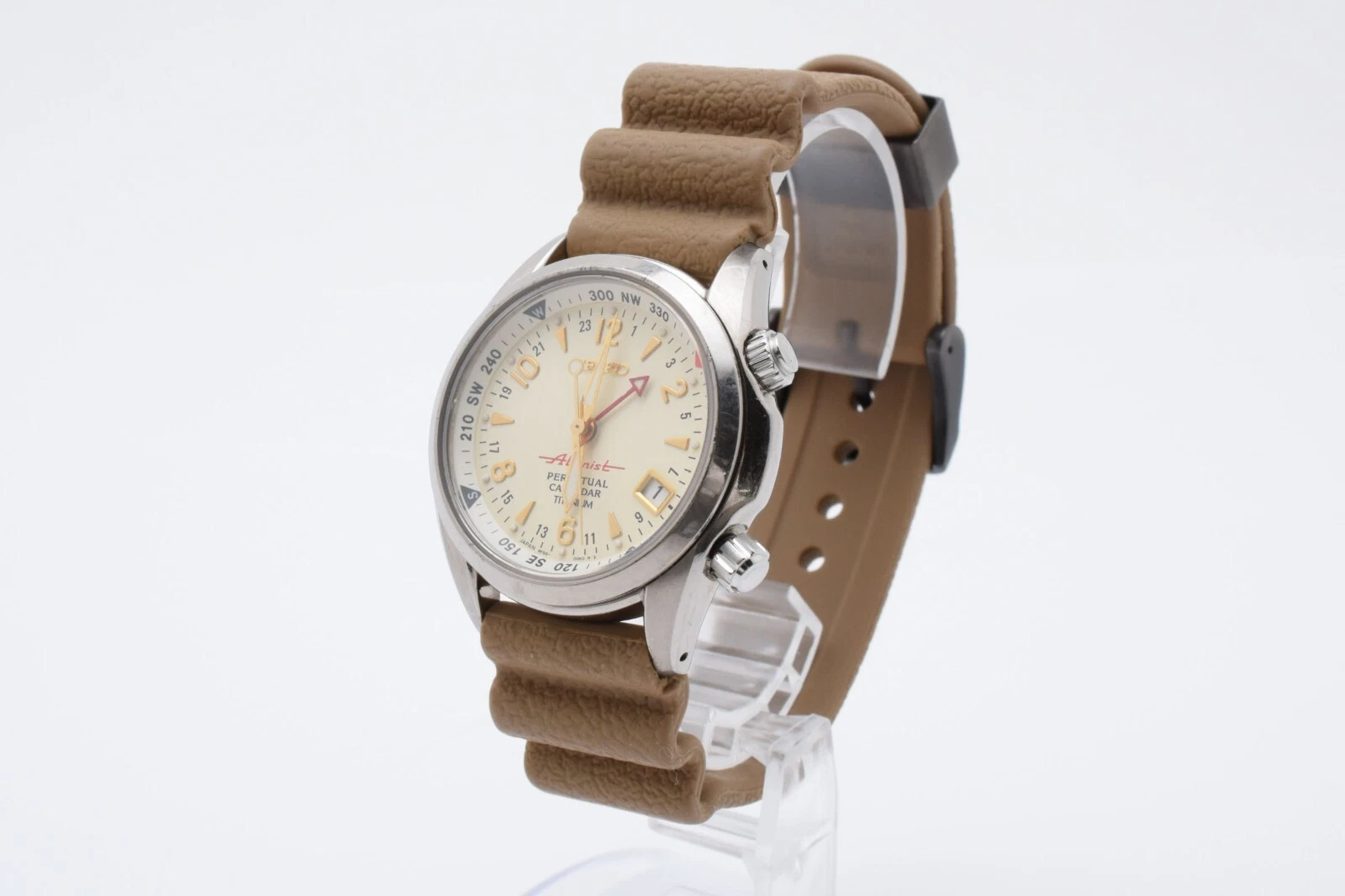 Vintage 【MINT】SEIKO Alpinist PERPETUAL CALENDAR SBCJ021/8F56-00D0 Quartz GMT