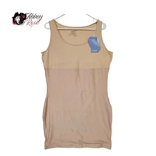 Jockey Shapewear Tank Womens Nude Rachel Zoe Tummy Control Size XXXL