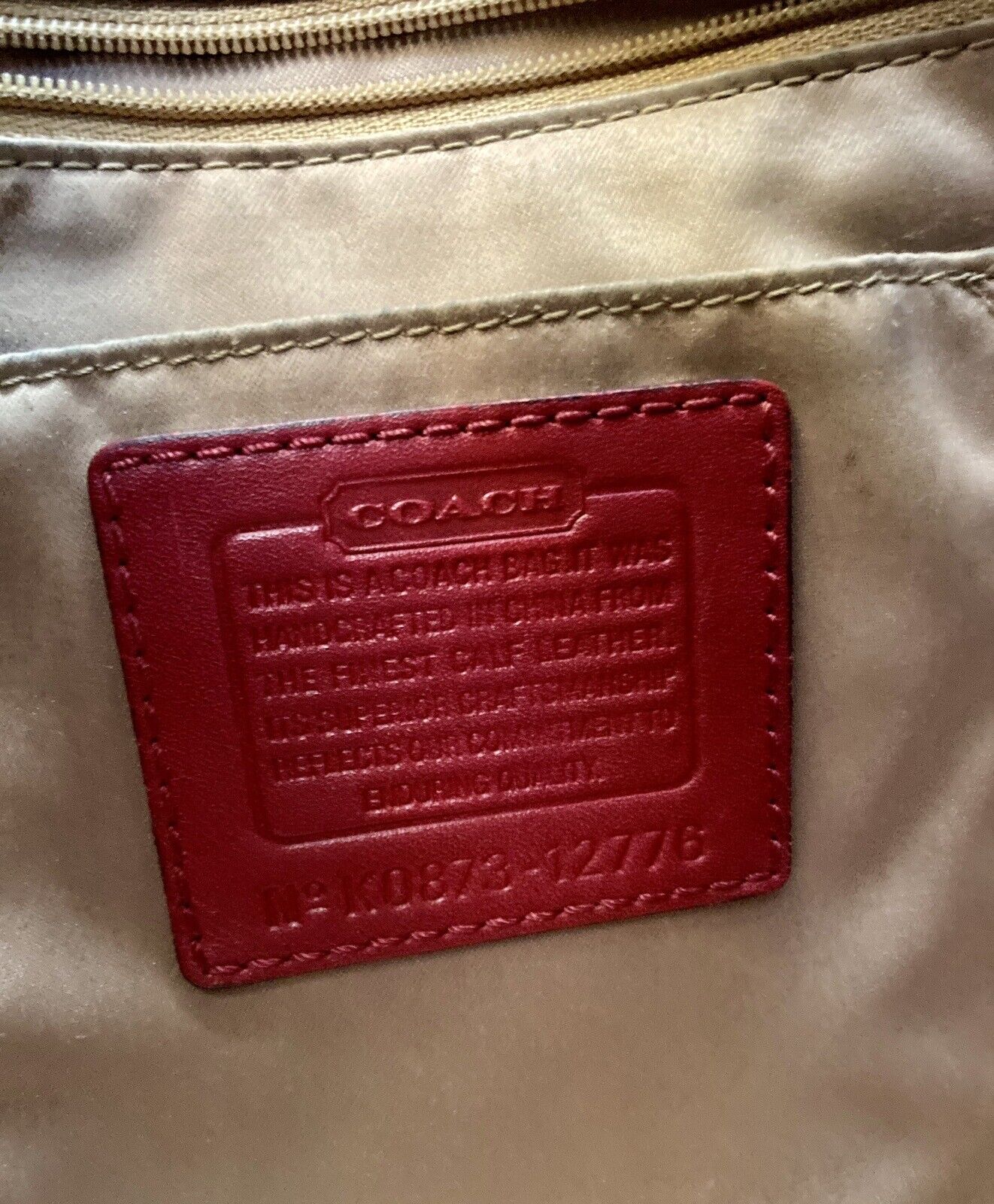 Coach Cranberry Red Patent Leather Bag - image 9